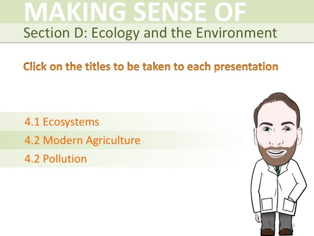 IGCSE Biology - Ecology and the Environment Presentation Bundle