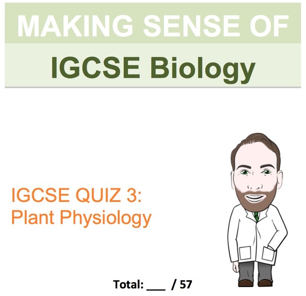 IGCSE Biology - Plant Physiology Revision Quiz