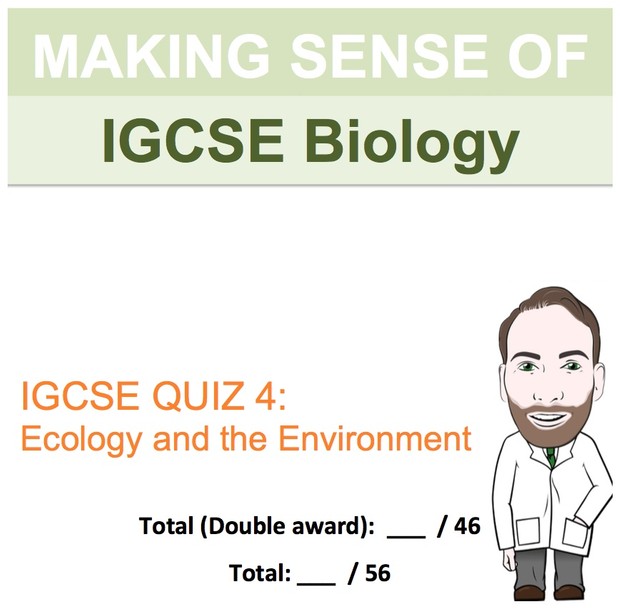 IGCSE Biology - Ecology and the Environment Revision Quiz