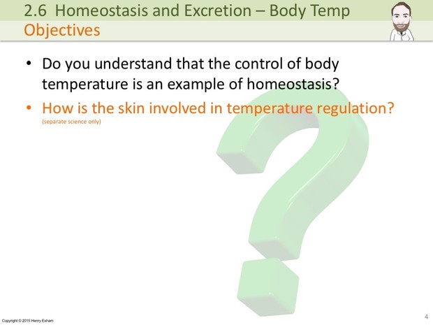 IGCSE Biology - Control of Body Temperature Presentation
