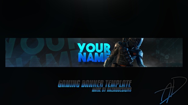 gaming banner template by akenodesigns