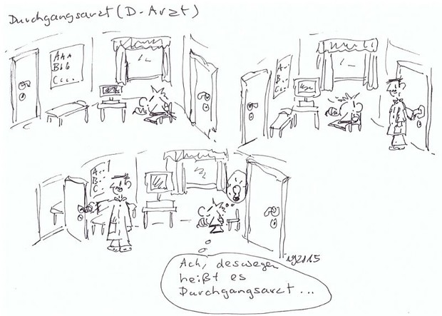 Comic: Sammy das Krankenhausfluchttier