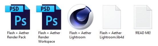 Flash + Aether Render Pack