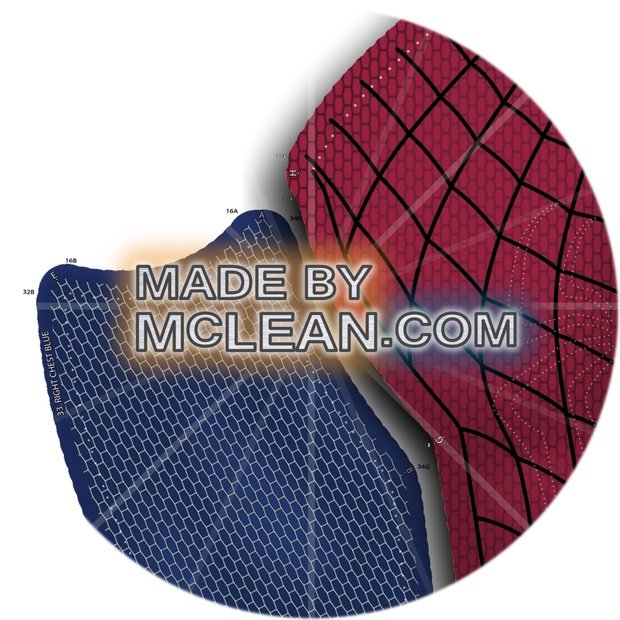 MadebyMcLean Amazing Spider-Man 2 Dye-Sublimation Ready Print with Separated Blue and Red Sections