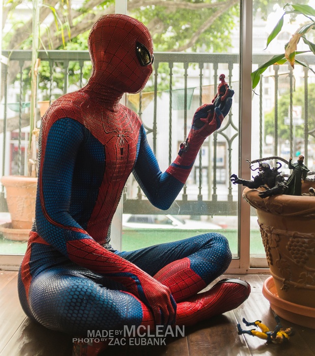 MadebyMcLean Amazing Spider-Man 1 Dye-Sublimation Ready Print with Separated Blue and Red Sections