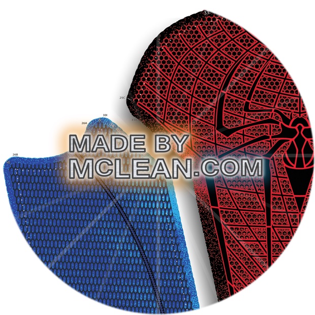 MadebyMcLean Amazing Spider-Man 1 Dye-Sublimation Ready Print with Separated Blue and Red Sections