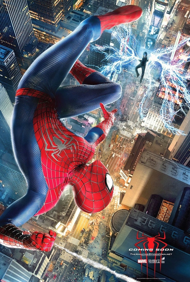 MadebyMcLean Bright Colors Amazing Spider-Man 2 Dye-Sub Ready Print w/ Separated Blue/Red Sections
