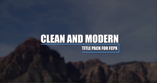AV-Ultra Clean Modern 4K Title Pack for Final Cut Pro X