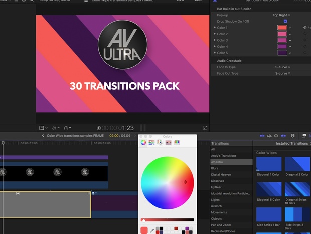 AV-Ultra 30 4K Color Wipe Transitions
