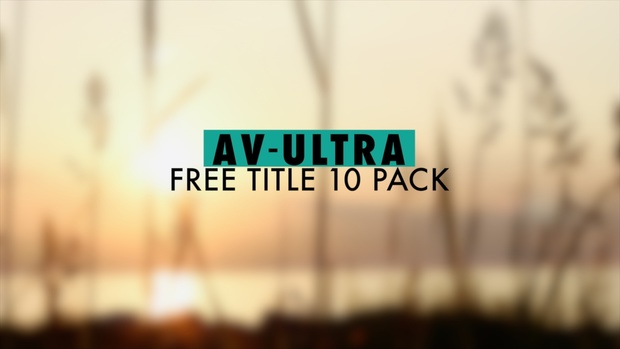 Free 10 Pack lower thirds and titles