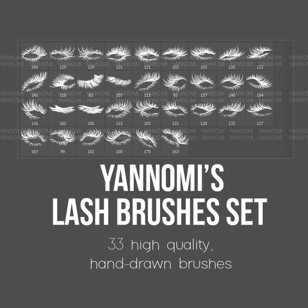 HD Photoshop Brushes - Lash Set