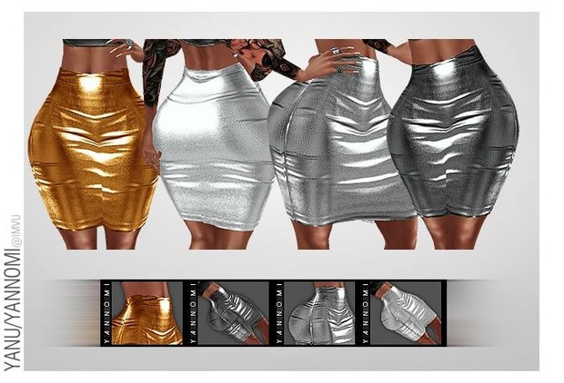 :: SKINTIGHT PENCIL MIDI SKIRT V.2 ::