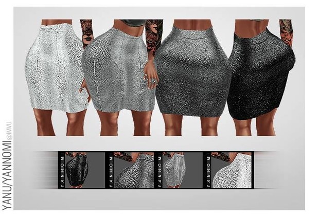 :: SKINTIGHT PENCIL MIDI SKIRT V.1 ::