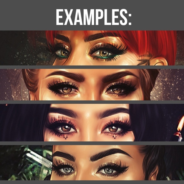 HD Photoshop Brushes - Lash Set