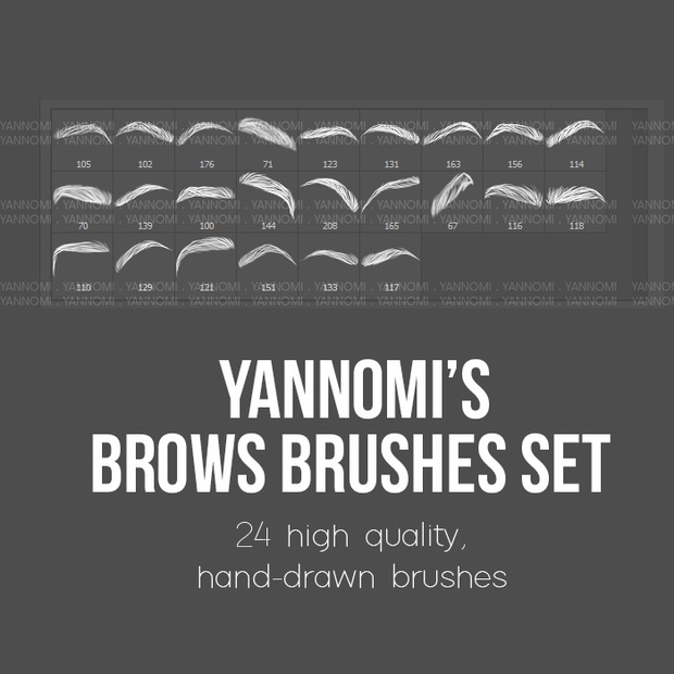 HD Photoshop Brushes - Brows Set