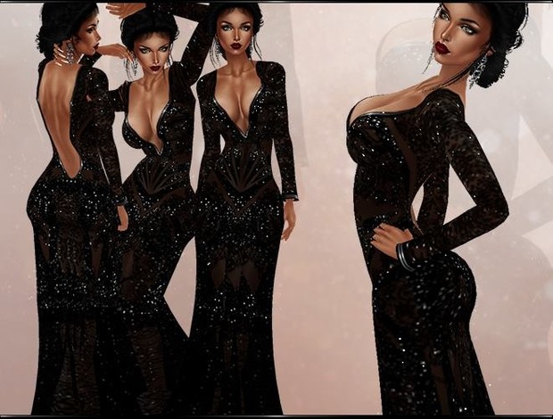 :: GLITTER AND LACE SET ::