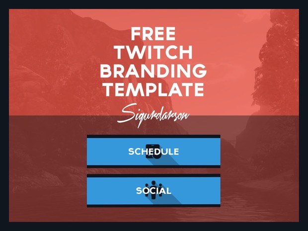 Simple 2d Twitch Branding Template