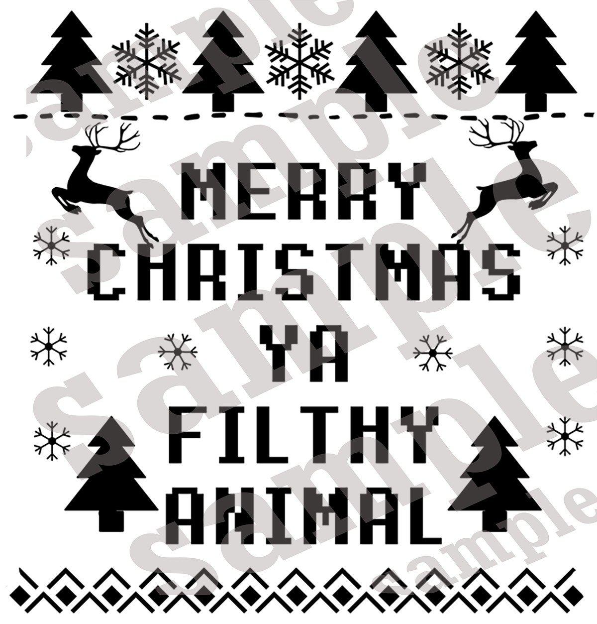 Merry Christmas Ya Filthy Animal Svg Christmas Svg H Team Mom Custom Designs