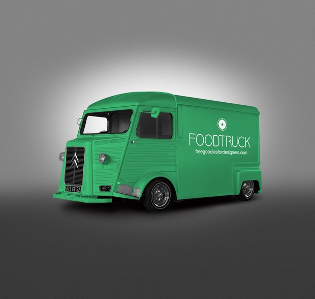 FREE PSD HIPSTER VAN