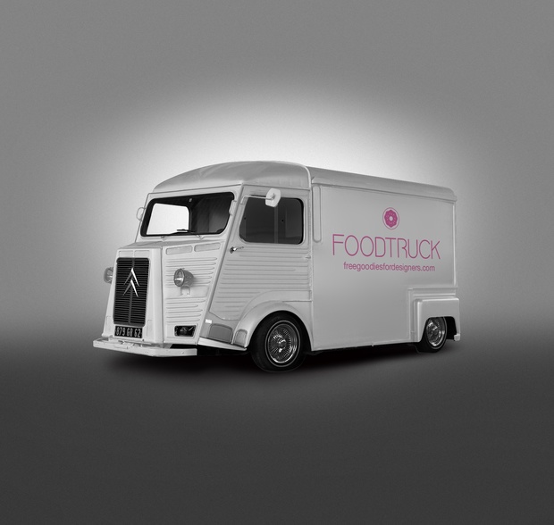 FREE PSD HIPSTER VAN