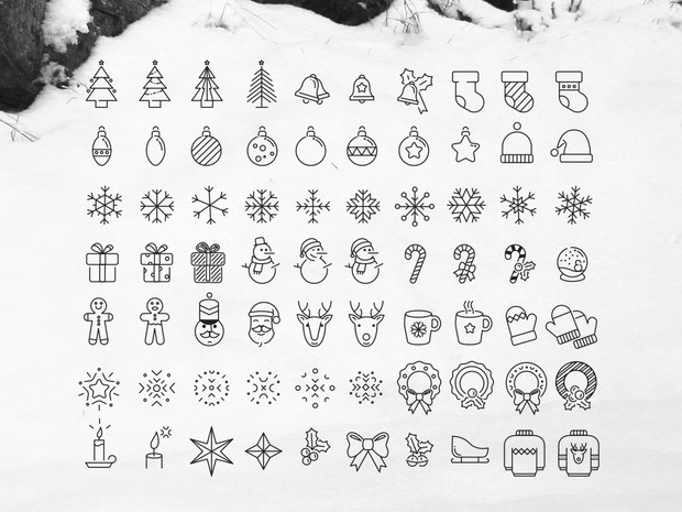 70 AWESOME XMAS ICONS