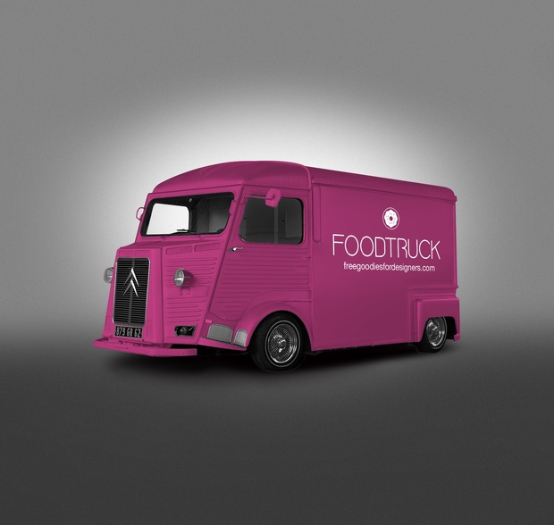 FREE PSD HIPSTER VAN