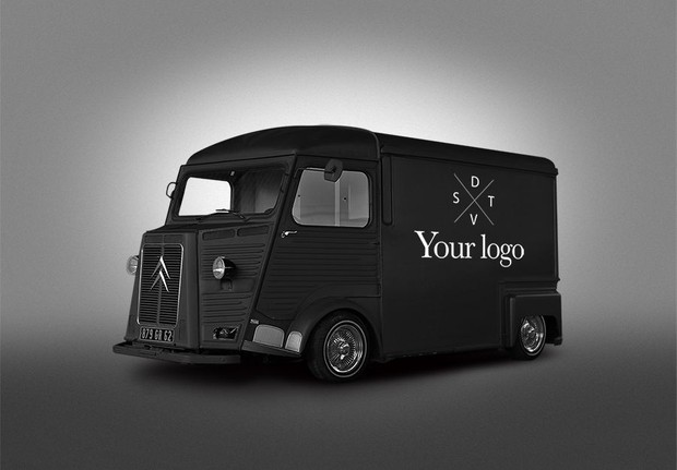 FREE PSD HIPSTER VAN