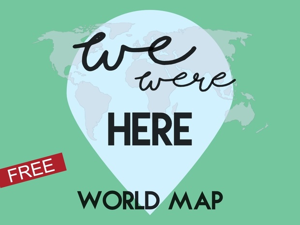 We Were Here World Map - Visited Countries