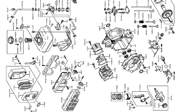 Kawasaki FE120 FE170 FE250 FE290 FE350 FE400 Gasoline Engine Service Repair Manual Download