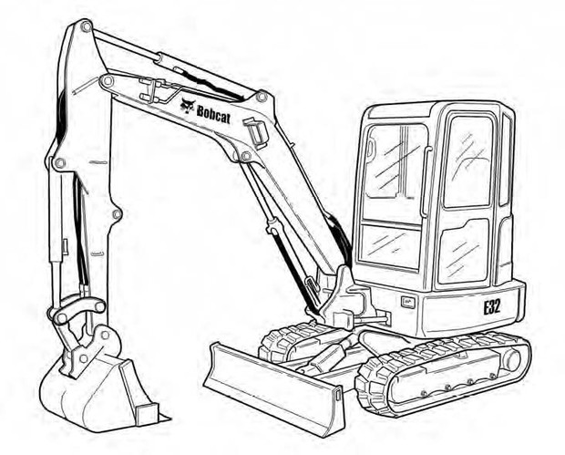 Bobcat E32i Compact Excavator Service Repair Manual Download(S/N AUYJ11001 & Above)
