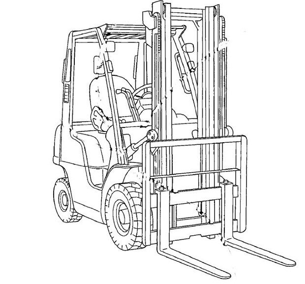 Nissan Forklift Internal Combustion 1F1 / 1F2 Series Service Repair Manual Download