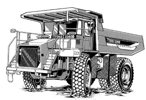 Terex 3360/3360B Off-Highway Truck Service Repair Manual