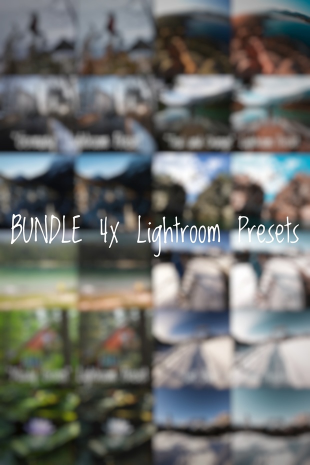 BUNDLE 4x Lightroom Presets by Sheck