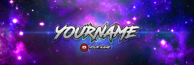 Galaxy Revamp Pack | Photoshop Template (YouTube Banner, Twitter Header & Avatar)