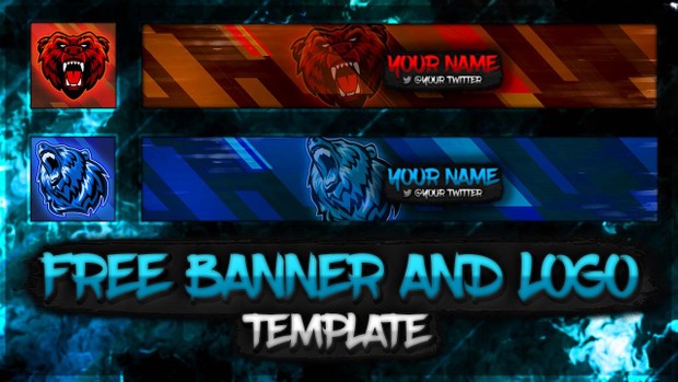 Free Banner And Logo Template | Mascots Style (Fully Customisable Template Pack!)