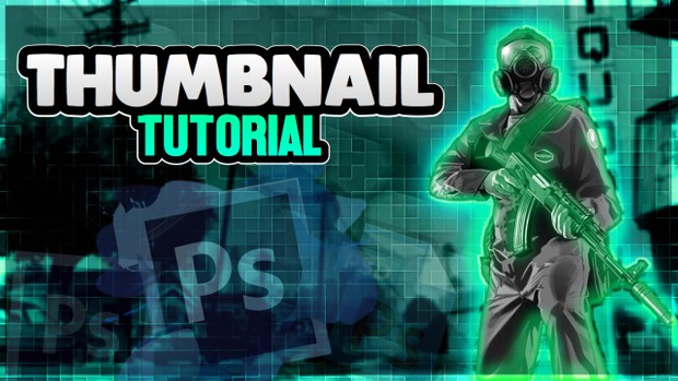 Free Gaming Thumbnail | Photoshop Template (Free Gaming Thumbnail!)