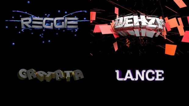Qehzy C4D Text Setup Pack (15 Setups)