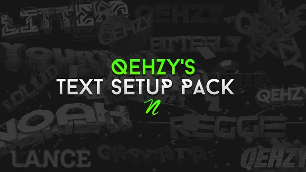 Qehzy C4D Text Setup Pack (15 Setups)