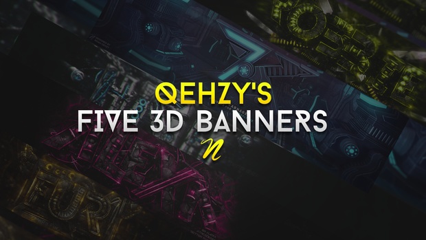 Five 3d Banner files