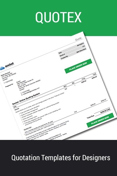 Quotex - 31+ Quotation Templates for Designers & Web Developers - No More