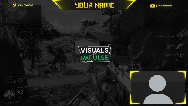 Yellow Twitch Overlay