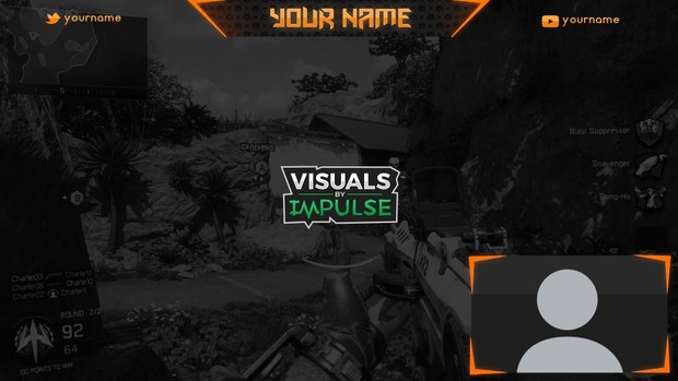 Orange Twitch Overlay