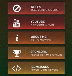Chroma Pro Twitch Panels