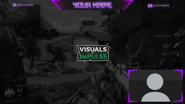 Purple Twitch Overlay