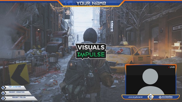 Blue & Orange Overlay + Alert Panels