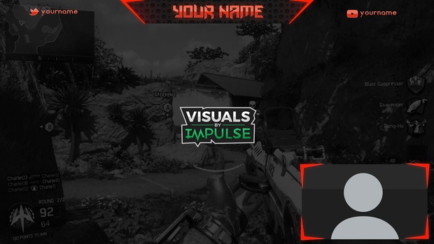 Red Twitch Overlay