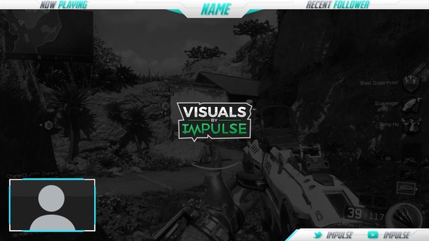 Clean White + Cyan Overlay Package