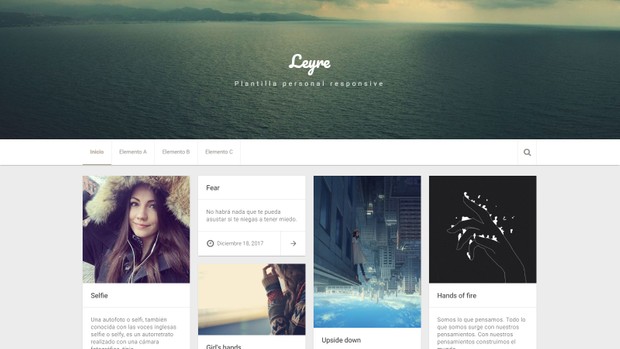 Leyre.xml v2.3.88 - Plantilla para blog personal, Blogger