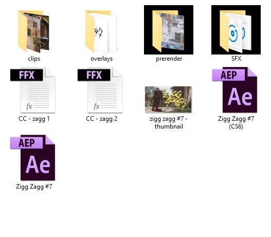 Zigg Zagg #7 (Project File and Clips)