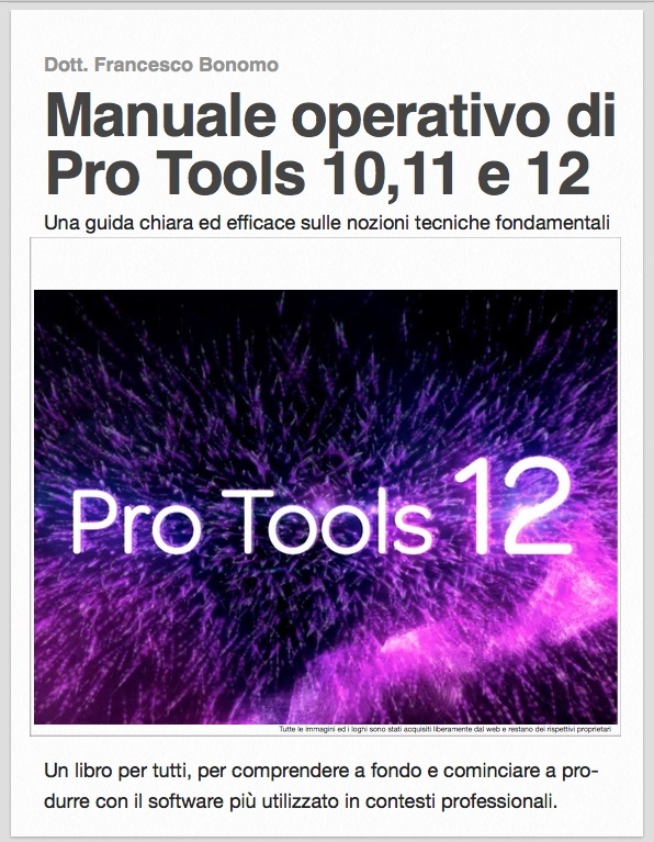 Manuale operativo Pro Tools 10, 11 e 12